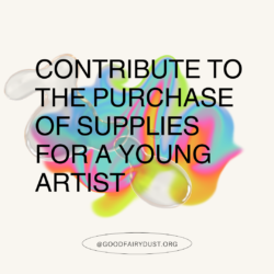 Sponsor Art Supplies For A Young Artist